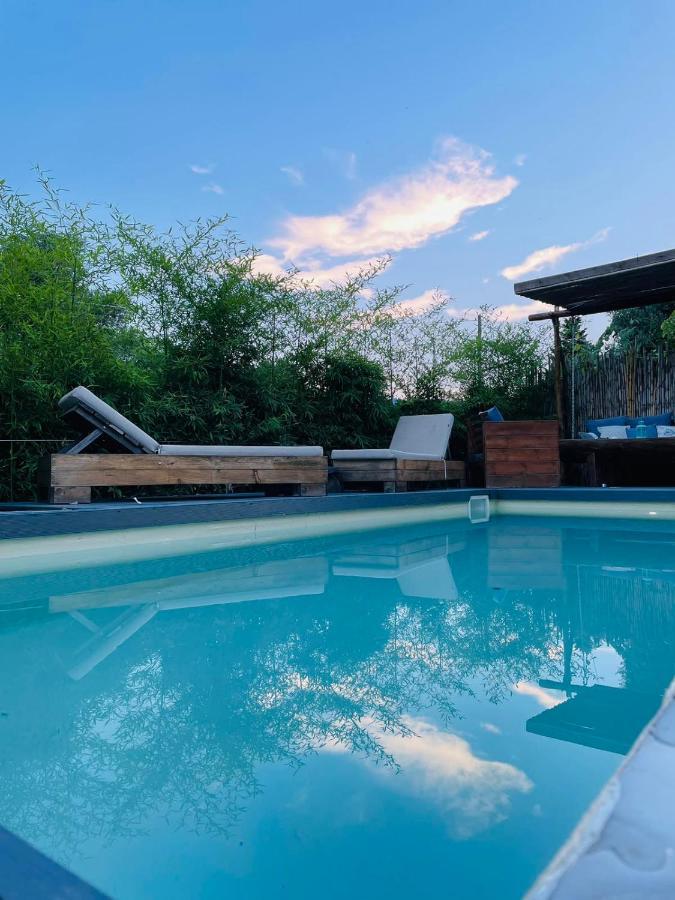 Unique Wooden Villa With Pool Олимпия Екстериор снимка