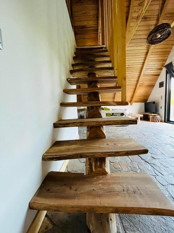 Unique Wooden Villa With Pool Олимпия Екстериор снимка